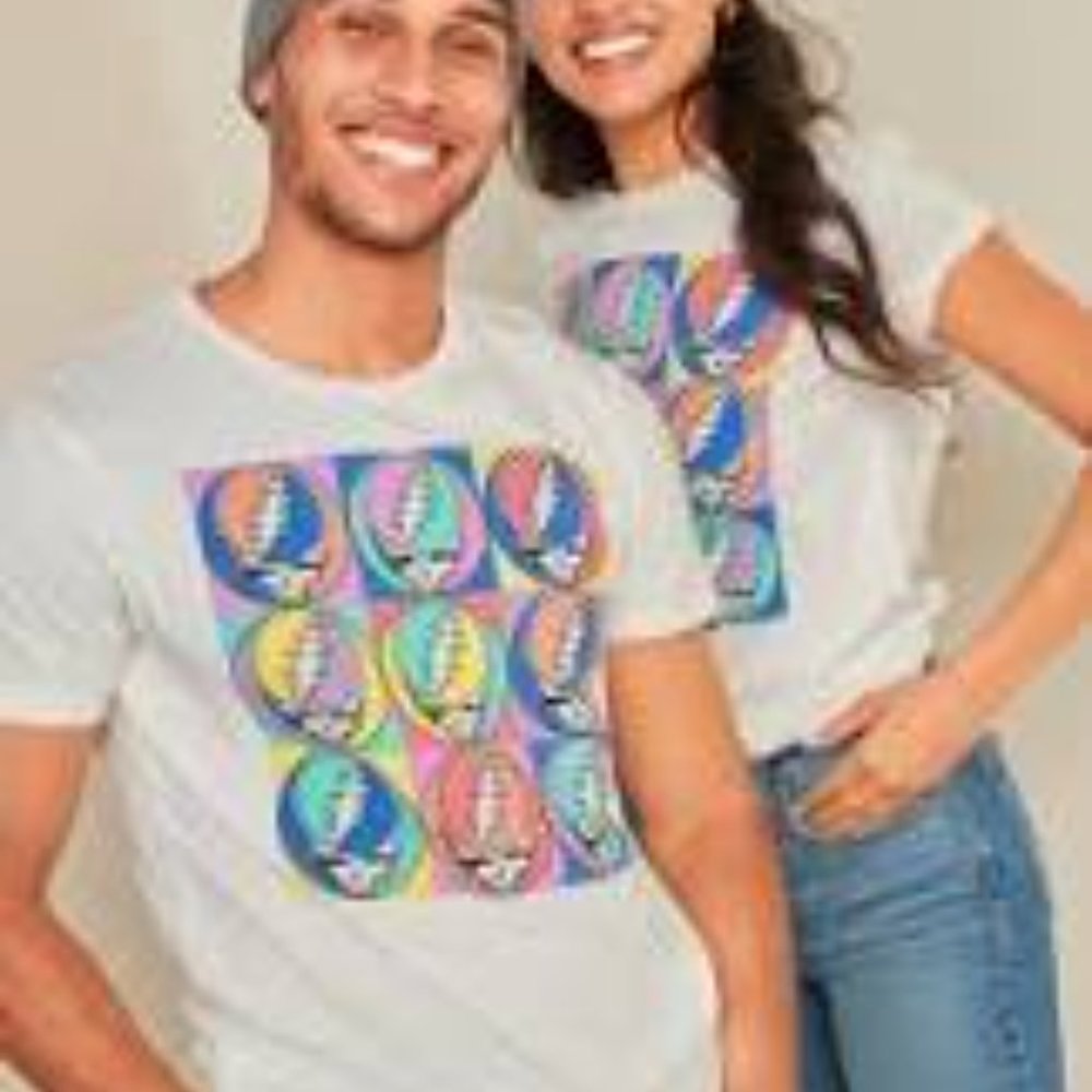 Grateful Dead Colorful Steal Your Face T-Shirt - Picture 5 of 5